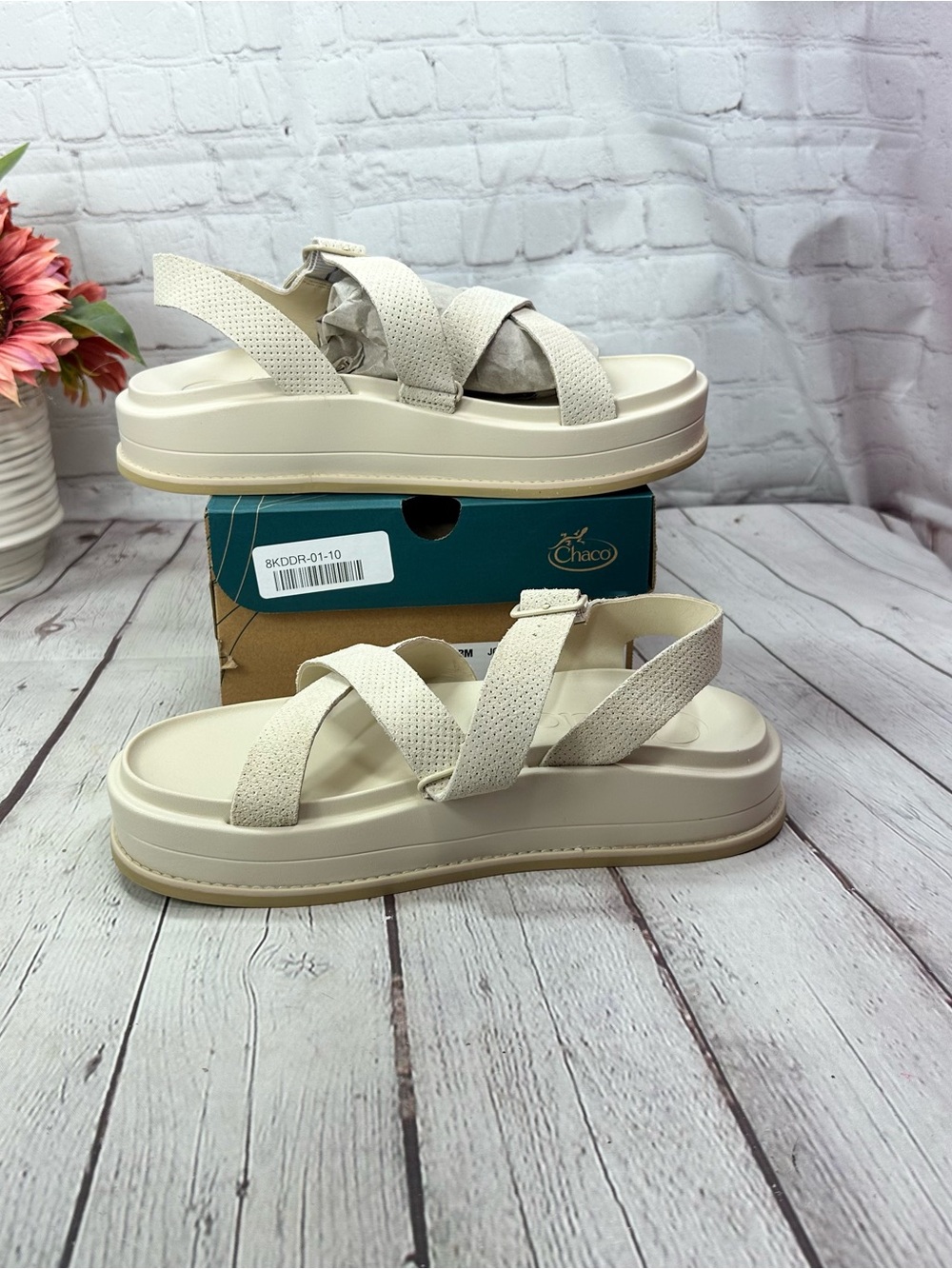Chaco Townes Midform Suede Sandal — khaki women 10 gorpcore - Picture 3 of 9